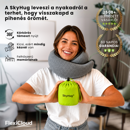 SkyHug® - Memóriahabos Nyakpárna
