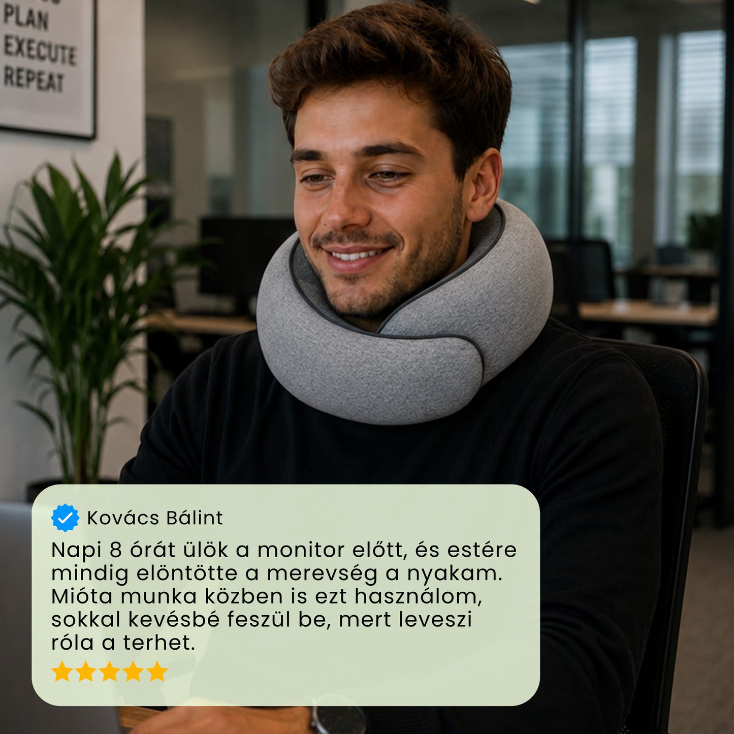 SkyHug® - Memóriahabos Nyakpárna